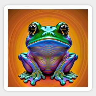 Froggy Animal Spirit (10) - Trippy Psychedelic Frog Sticker